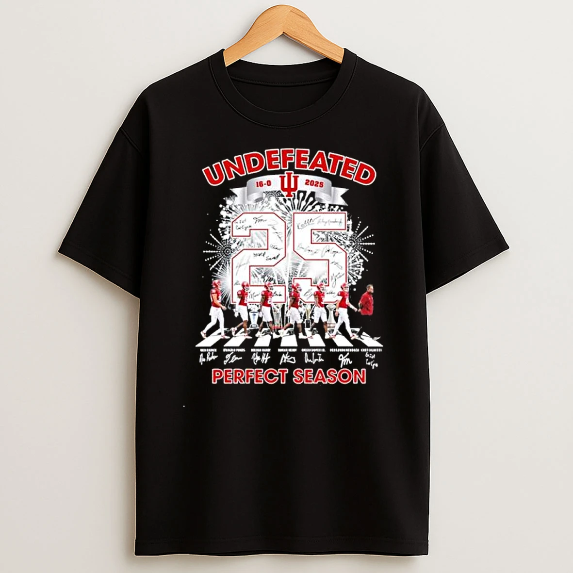 Iu Football Abbey Road Undefeated 16 0 Perfect Season Shirts