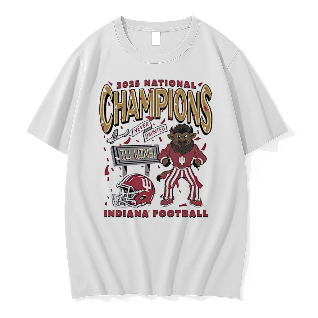 Iu Football National Champions Mascot Never Daunted Confetti Shirts