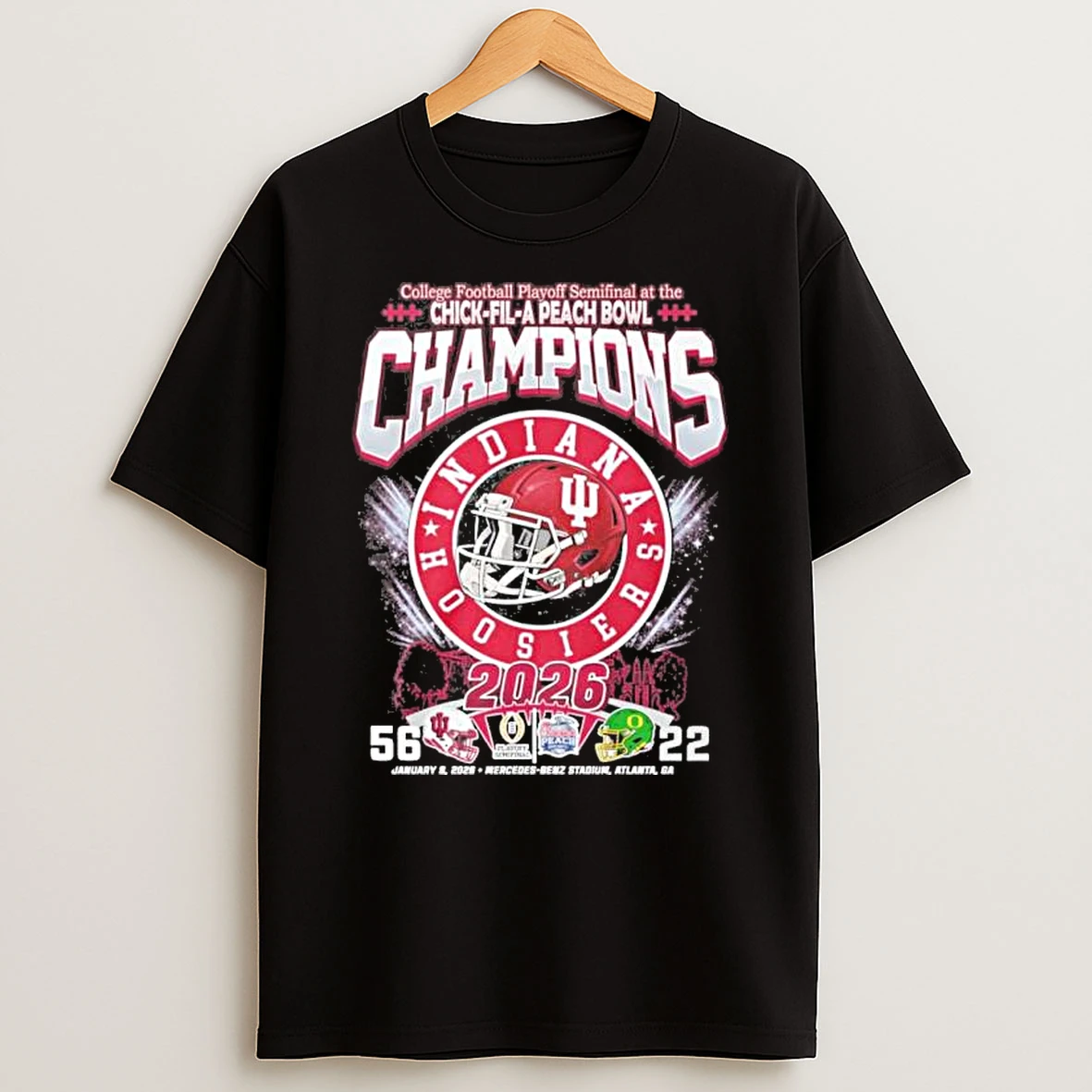 Iu Football Peach Bowl Champions Vintage Shirts