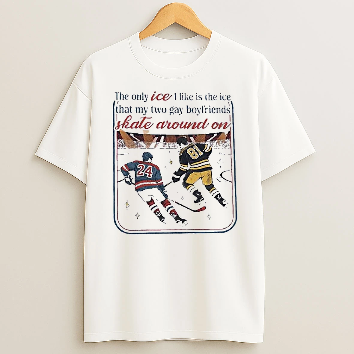 Ice Skate Around On Boston Raiders Hockey Shirts