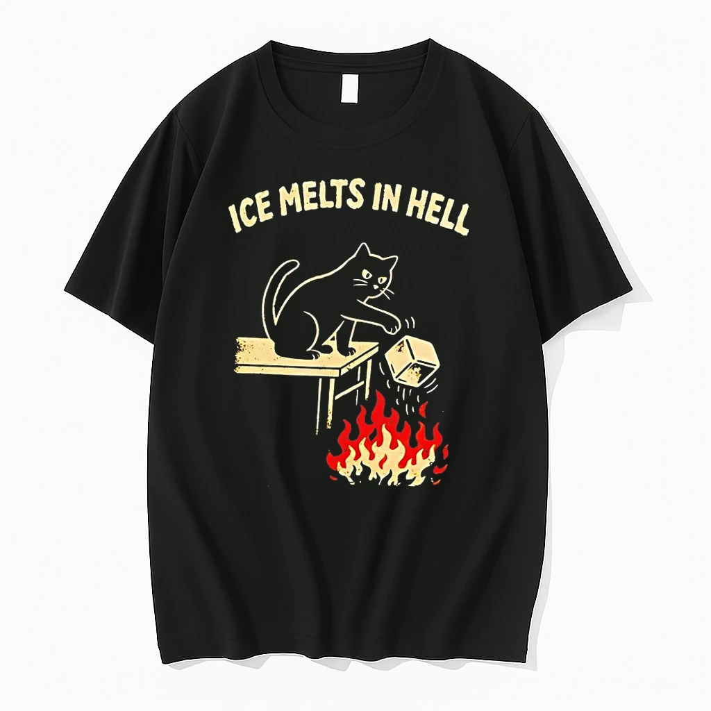 Ice Melts In Hell Cat Protest Shirts