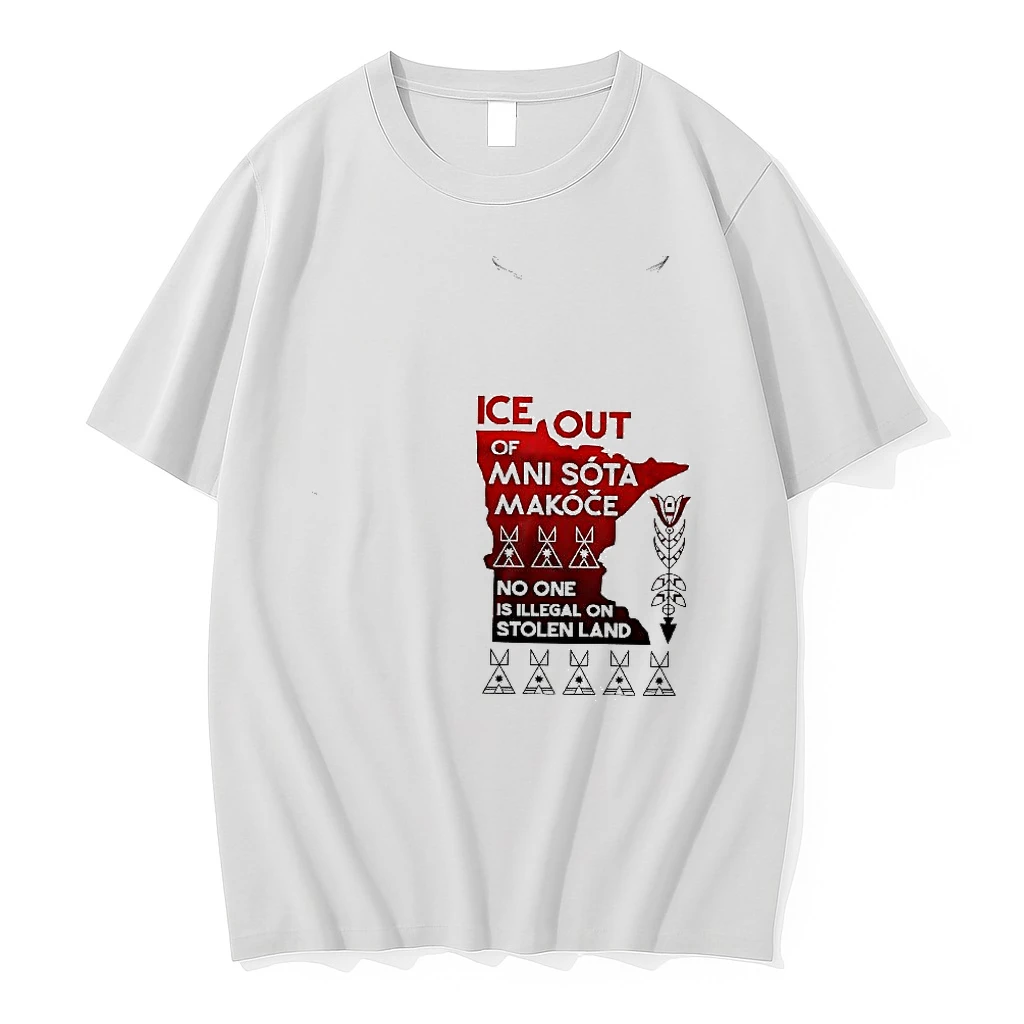 Ice Out Mni Sota Makoce No One Is Illegal On Stolen Land Woman Shirts
