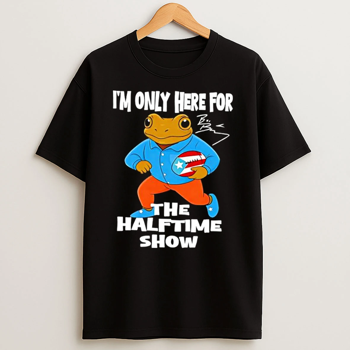Im Only Here For The Halftime Show Frog Football Shirts