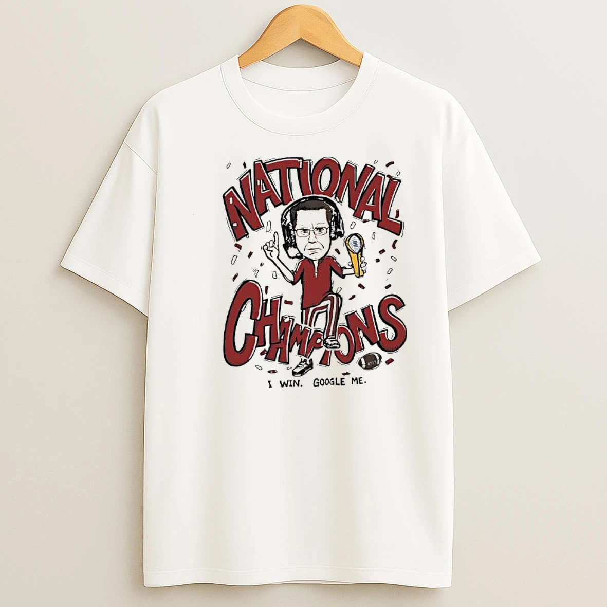 In Coach Champions I Win Google Me Cartoon Shirts
