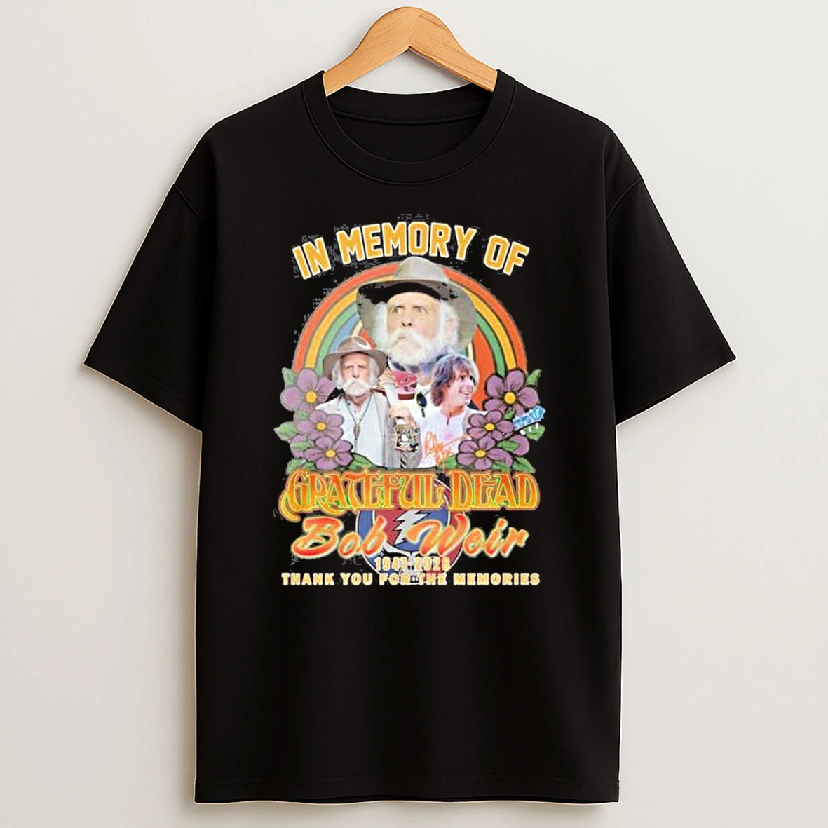 In Memory Of Grateful Dead Bobby Weir 1947 2026 Thank You For The Memories Shirts