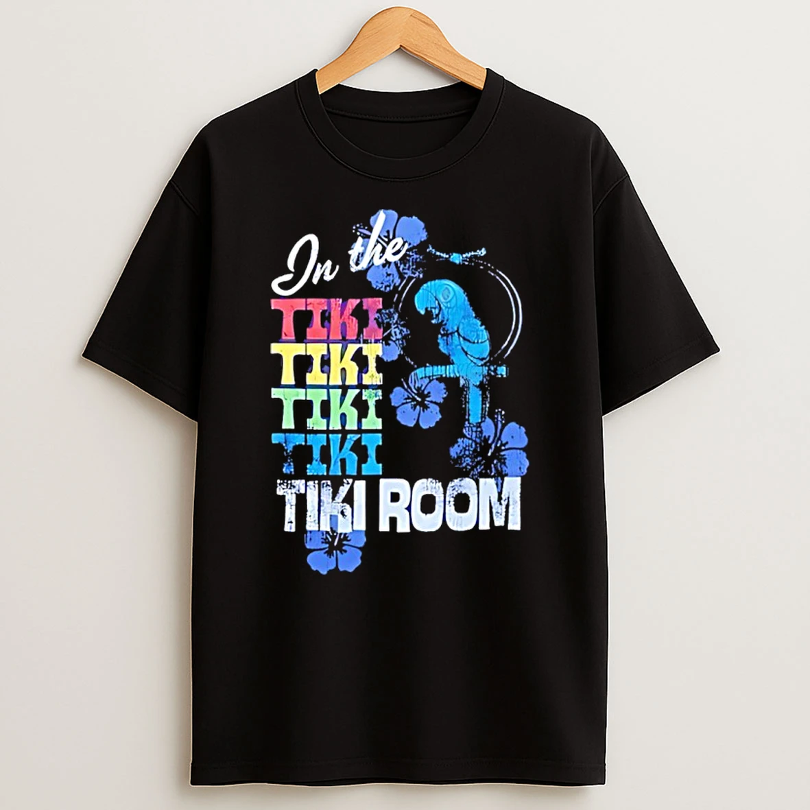 In The Tiki Room Parrot Graphic Retro Shirts
