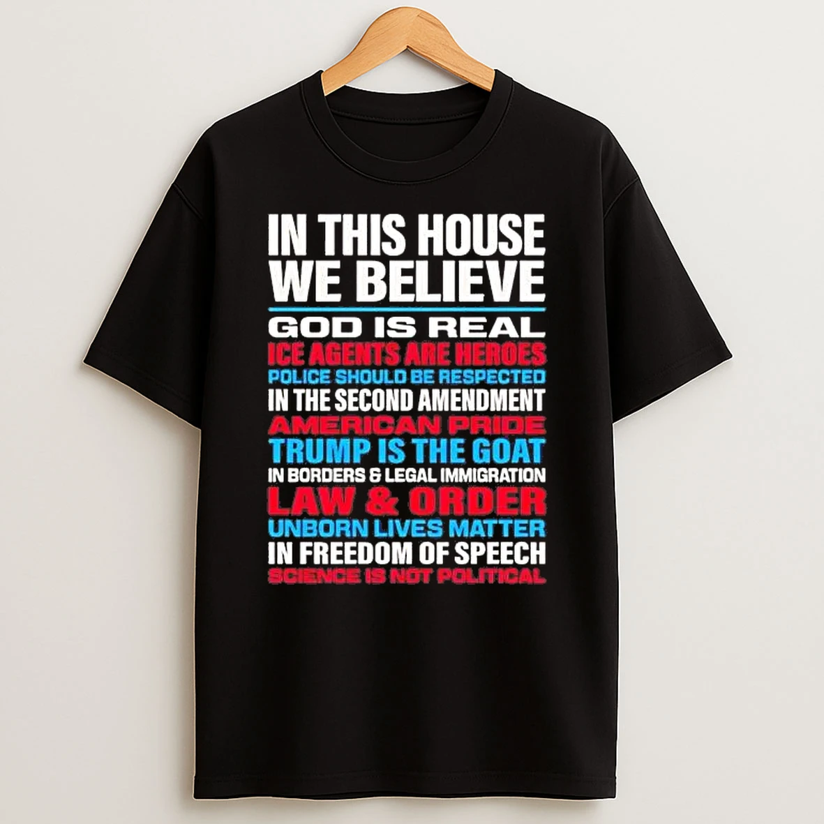 In This House We Believe God Is Real Ice Agents Are Heroes Shirts