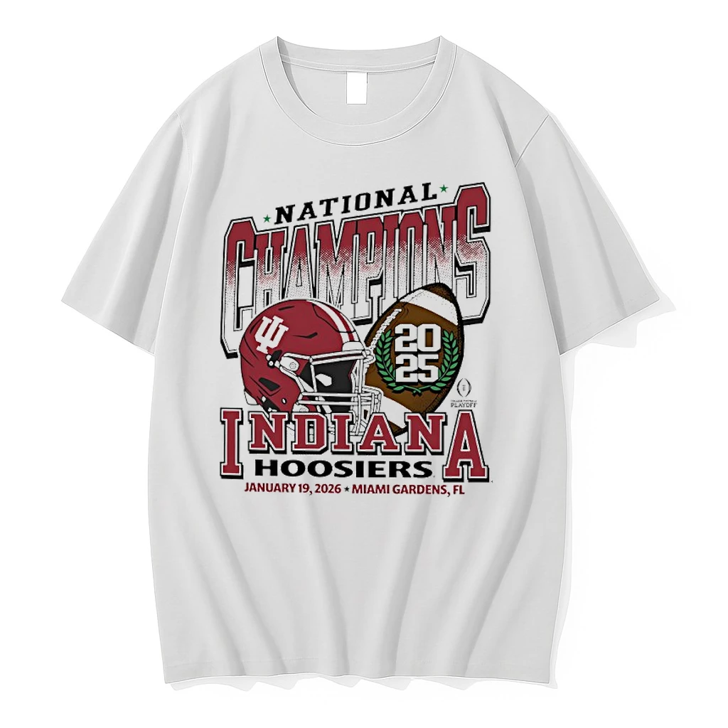 Indiana College Football Playoff 2025 National Champions Helmet Vintage Shirts
