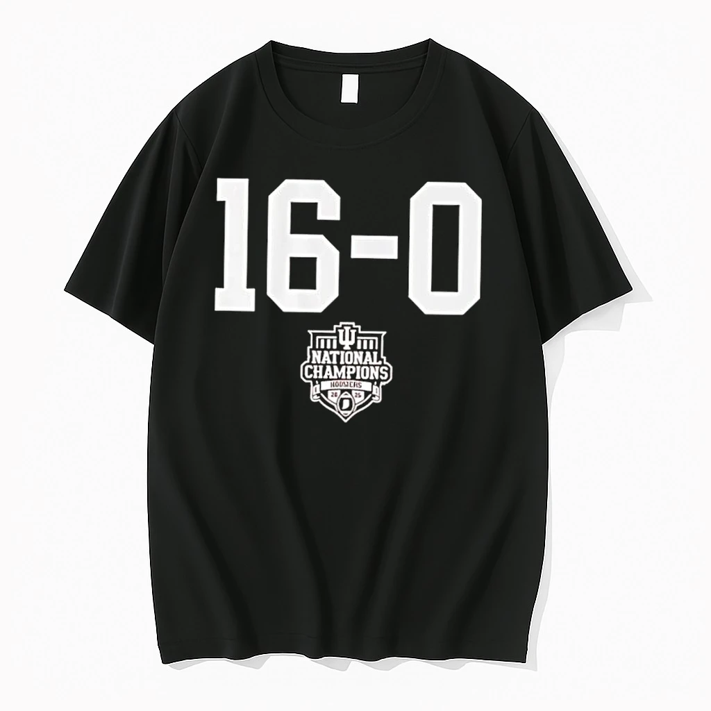 Indiana Football 16 0 2025 Cfp National Champions Shirts