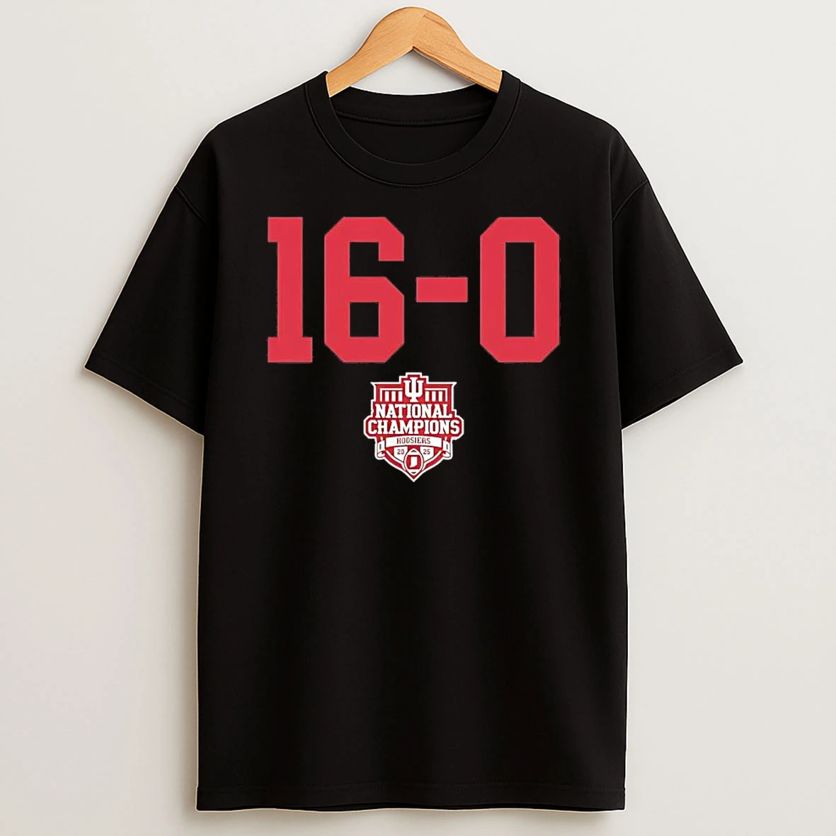 Indiana Football 16 0 Miami 2025 Cfp National Champions Shirts