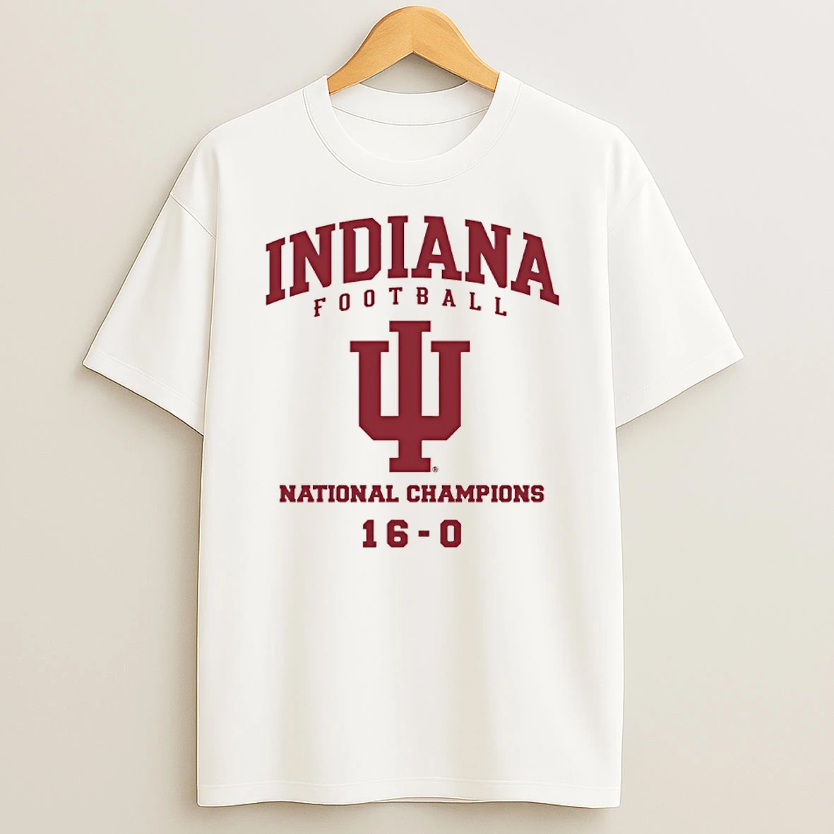 Indiana Football 2025 Cfp National Champions 16 0 Shirts