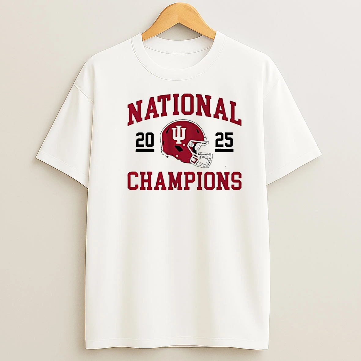 Indiana Football 2025 Cfp National Champions Helmet Shirts