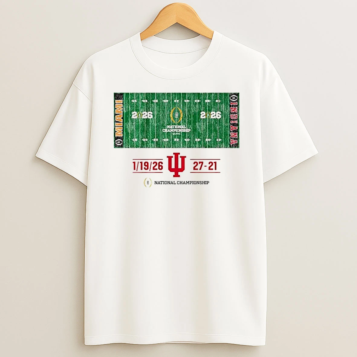 Indiana Football 2025 Cfp National Champions Field Shirts