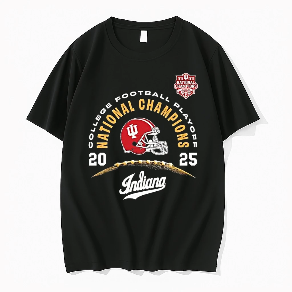 Indiana Football 2025 Cfp National Championship Helmet Shirts