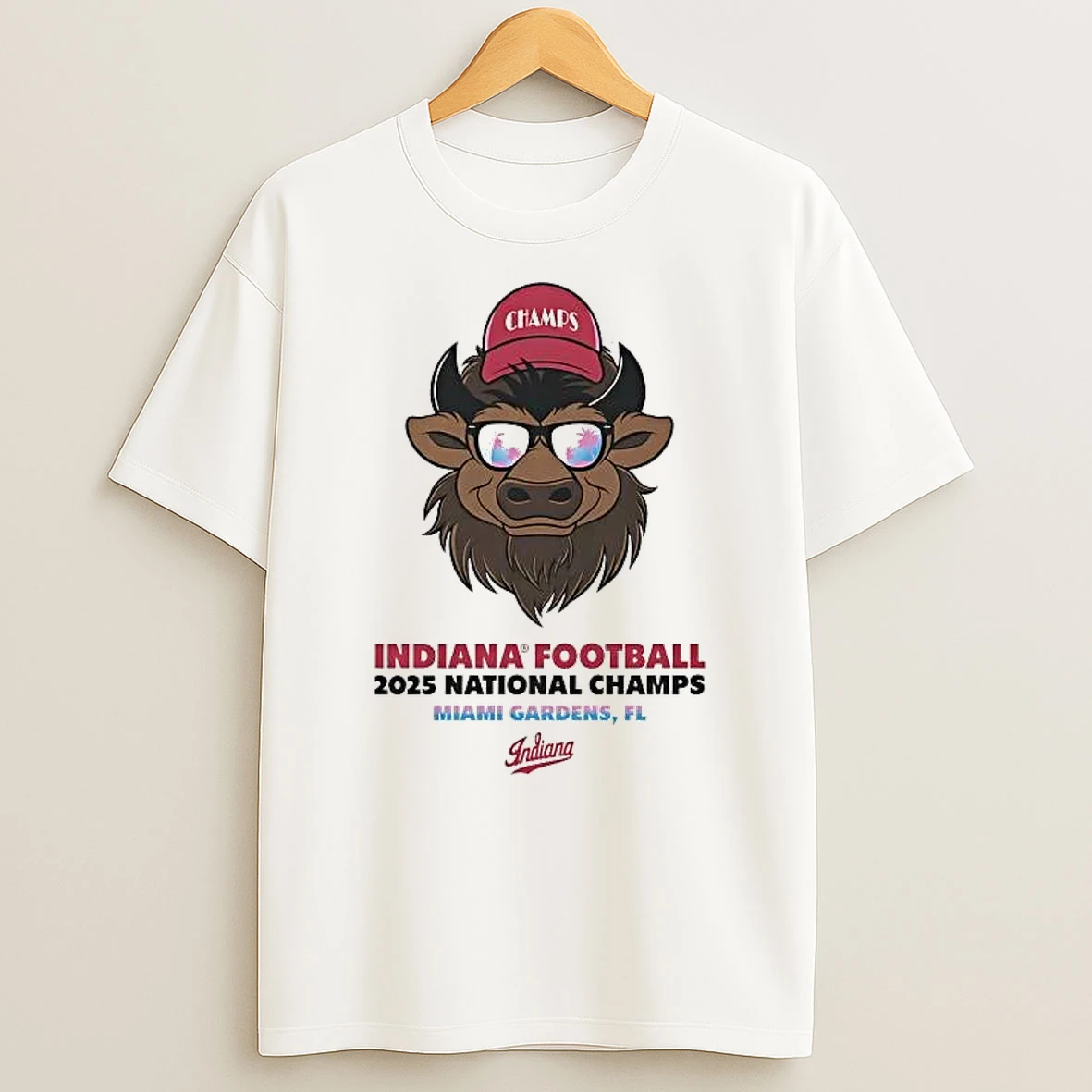 Indiana Football 2025 National Champs Bison Shirts