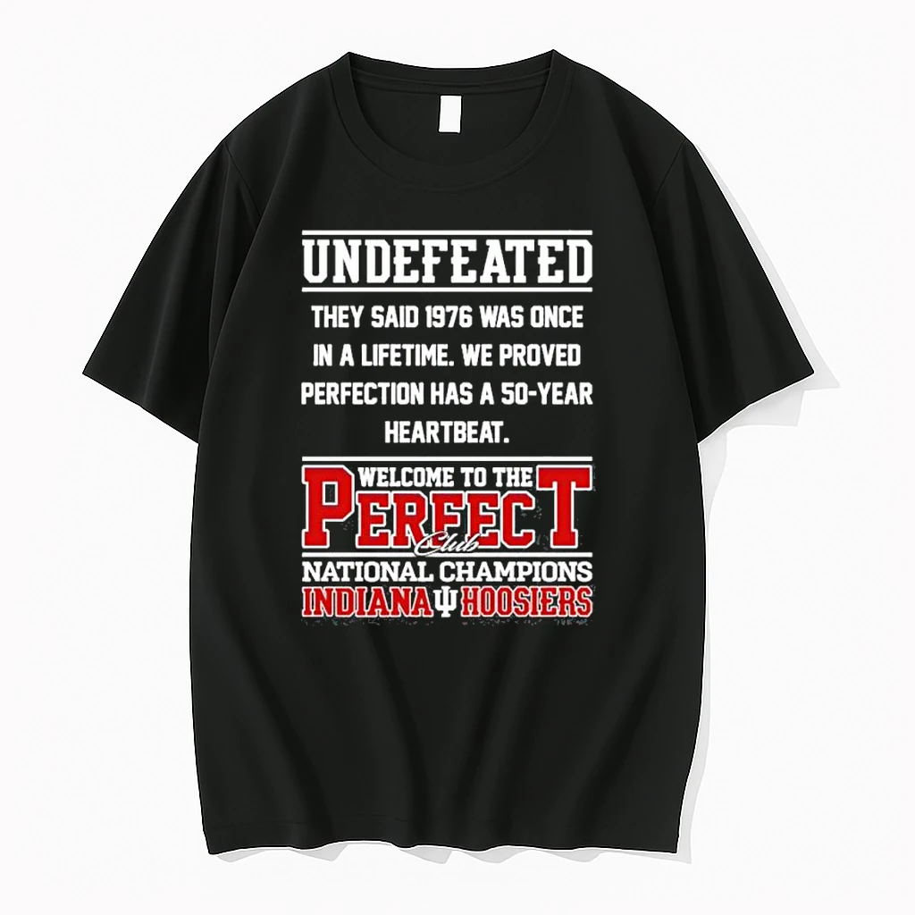 Indiana Football Undefeated Welcome To The Perfect Club National Champions Shirts