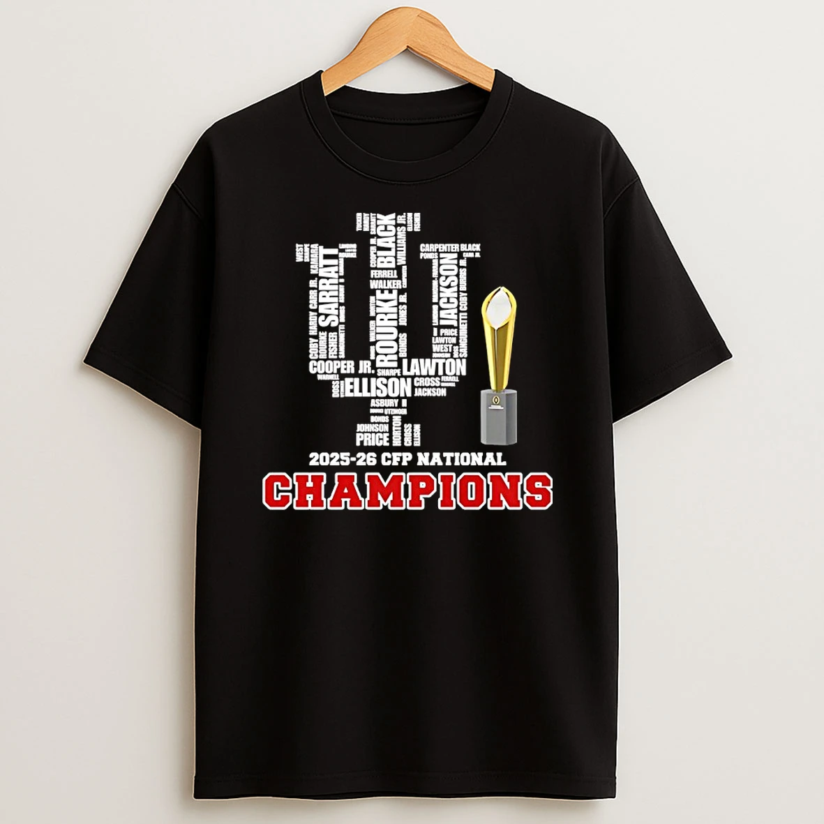 Indiana Hoosiers 2025 26 Cfp National Champions Players Names City Skyline Shirts