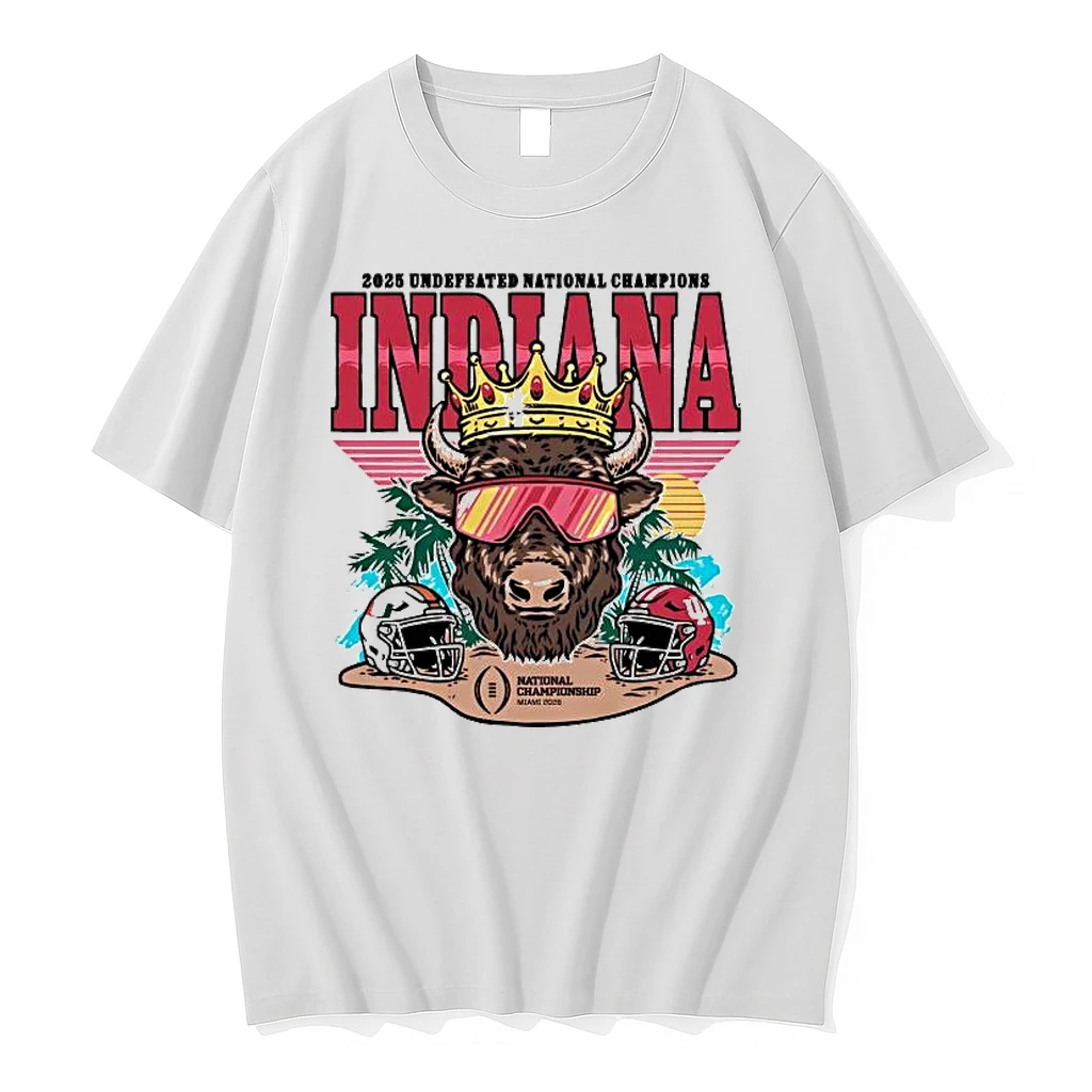 Indiana Hoosiers 2025 Cfp National Champs Bison Crown Shirts