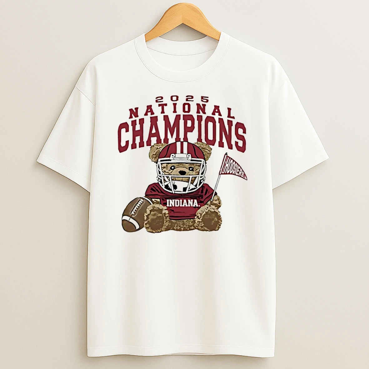 Indiana Hoosiers 2025 College Football National Champions Bear Neces Shirts