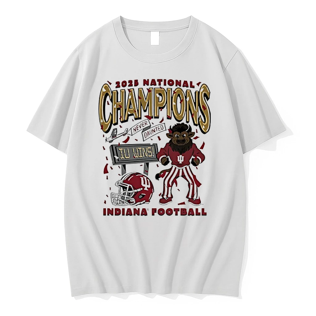 Indiana Hoosiers 2025 National Champions Hoosier Bison Mascot Shirts