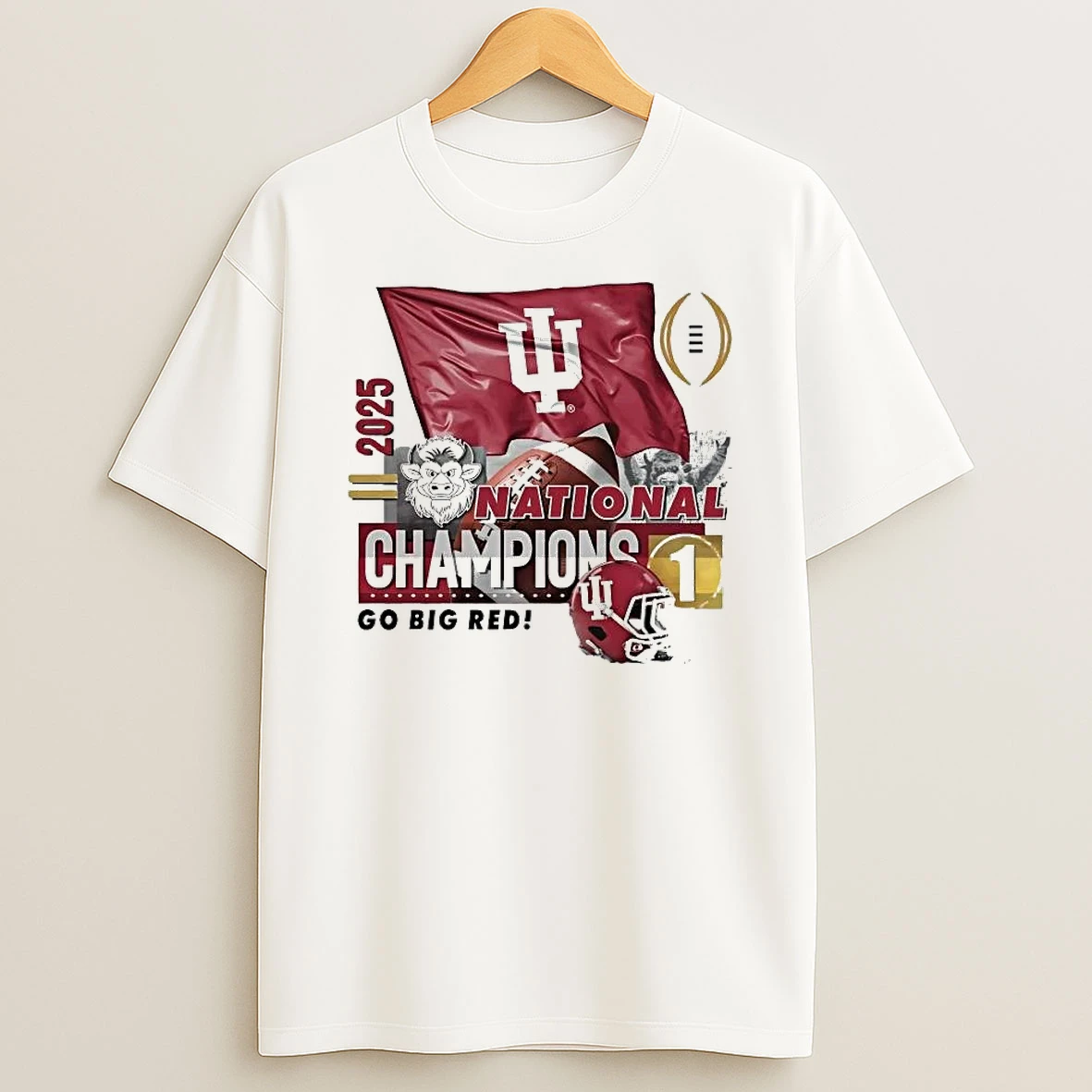 Indiana Hoosiers 2025 National Champions Go Big Red Shirts