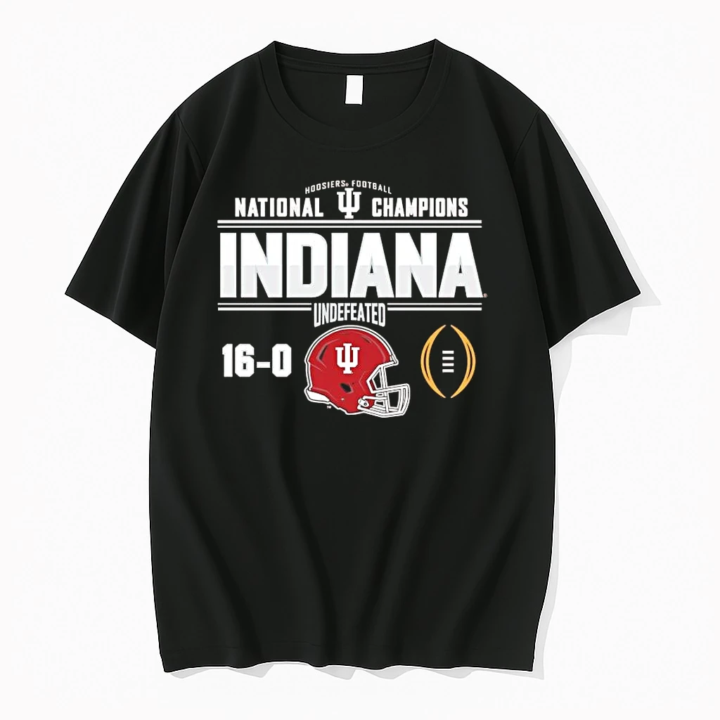 Indiana Hoosiers 2025 National Champions Helmet Bracket Undefeated Shirts