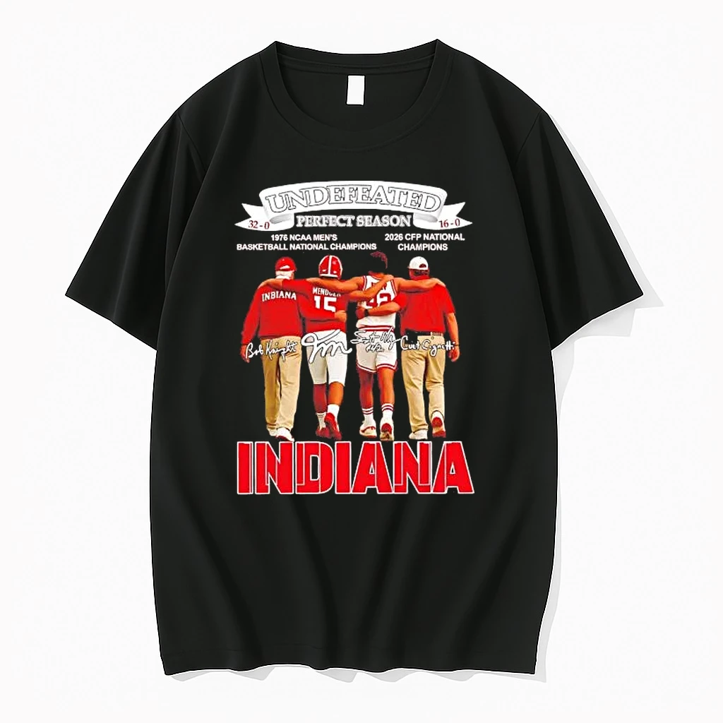 Indiana Hoosiers 2025 Undefeated Perfect Season Players Shirts