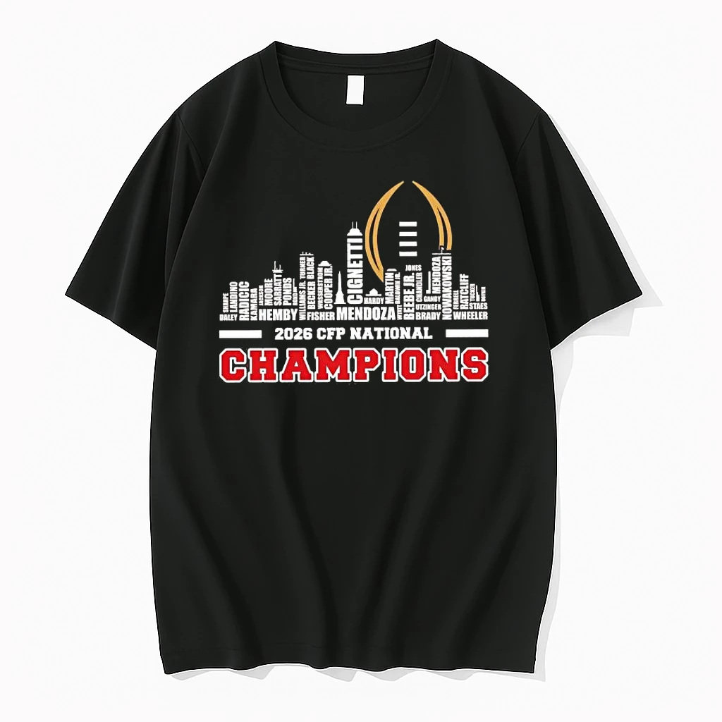 Indiana Hoosiers 2026 Cfp National Champions Players Names Skyline Shirts