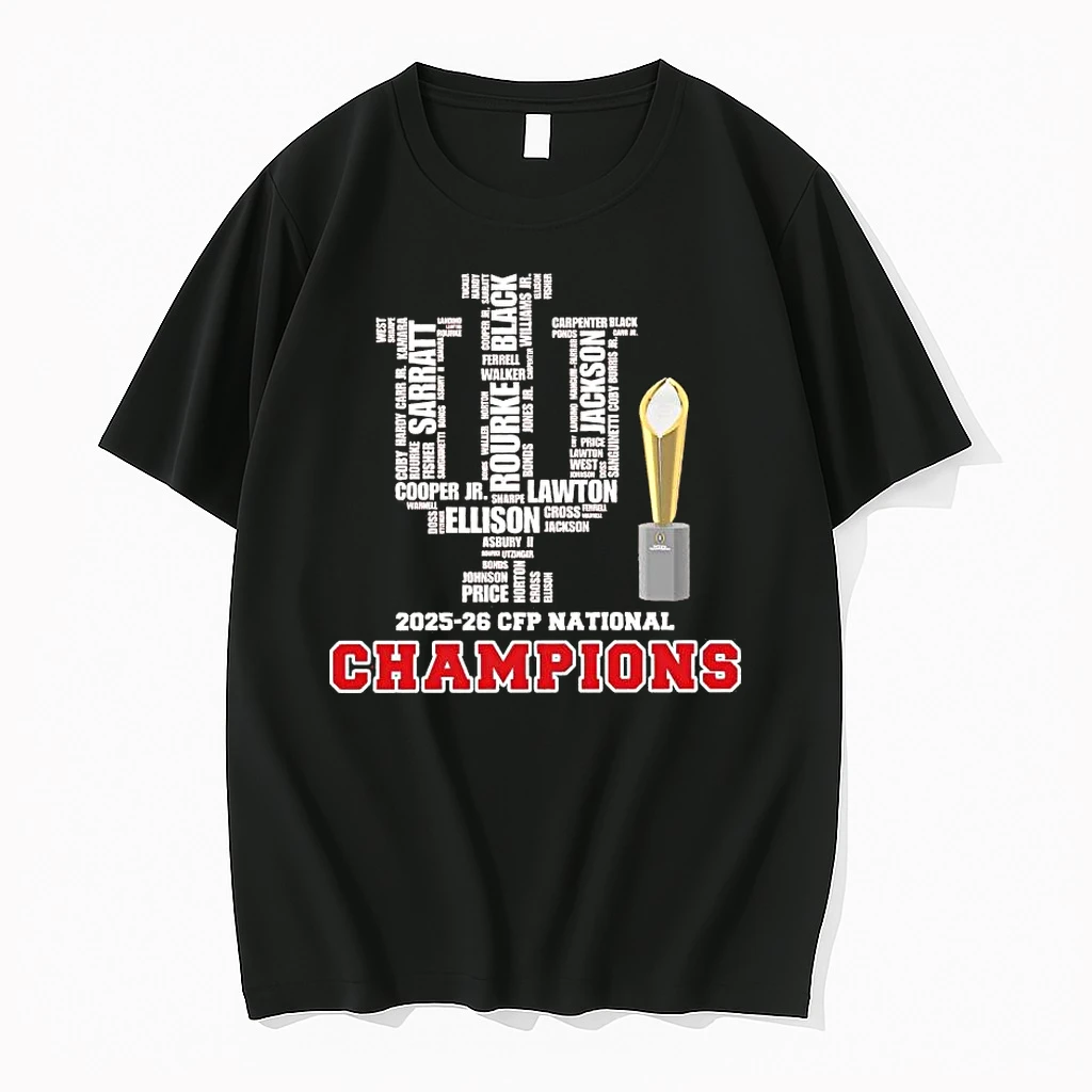 Indiana Hoosiers 2026 Cfp National Champions Players Names Trophy Shirts