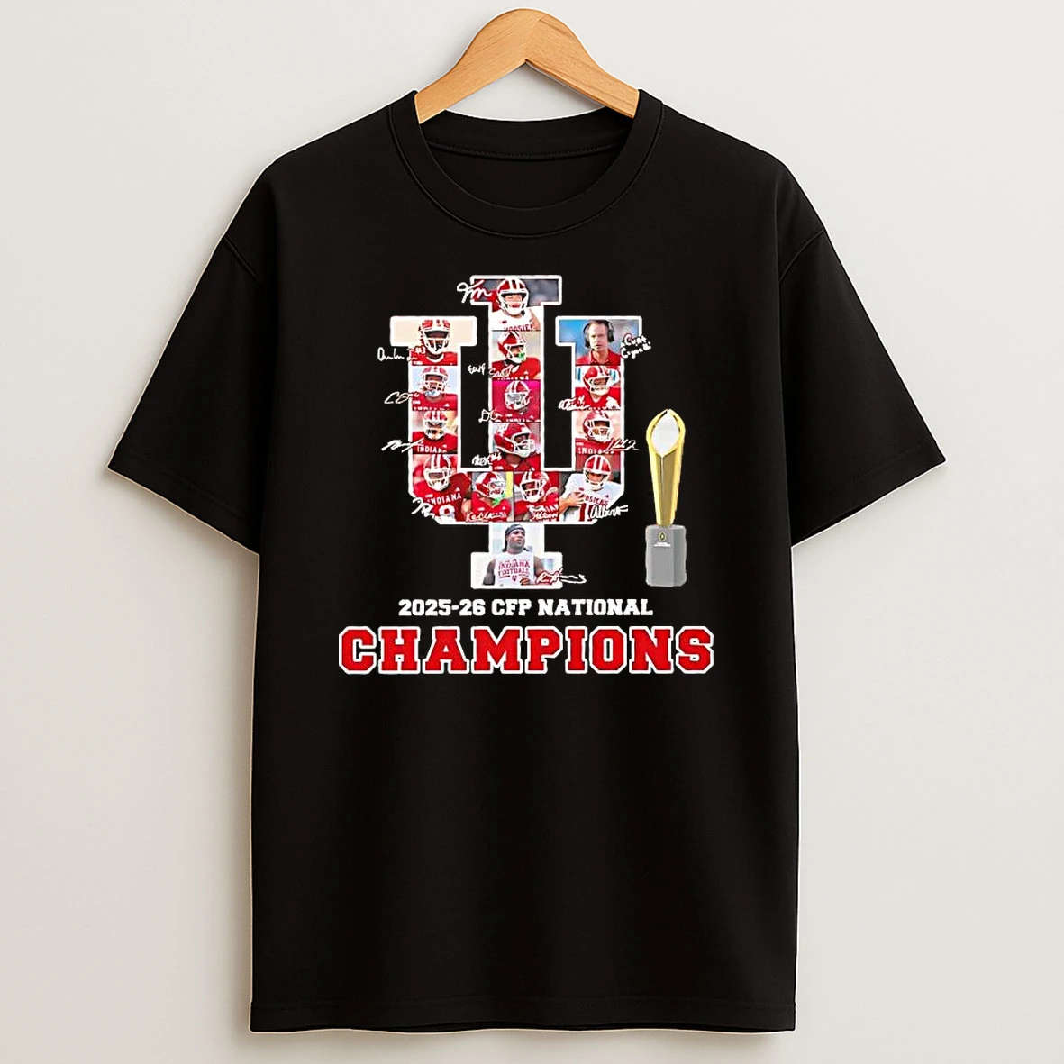 Indiana Hoosiers 2026 Cfp National Champions Players Trophy Shirts