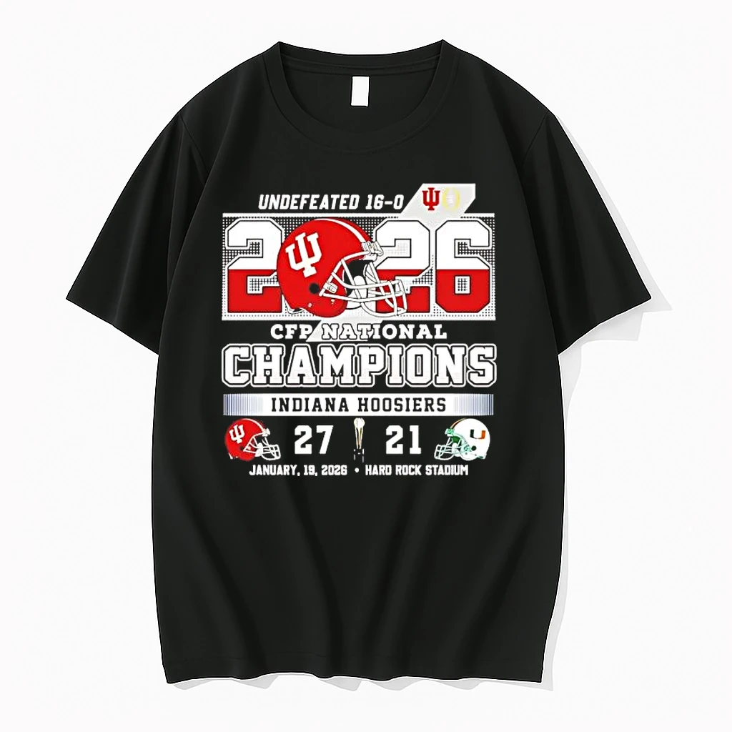 Indiana Hoosiers 2026 Cfp National Champions Score Shirts
