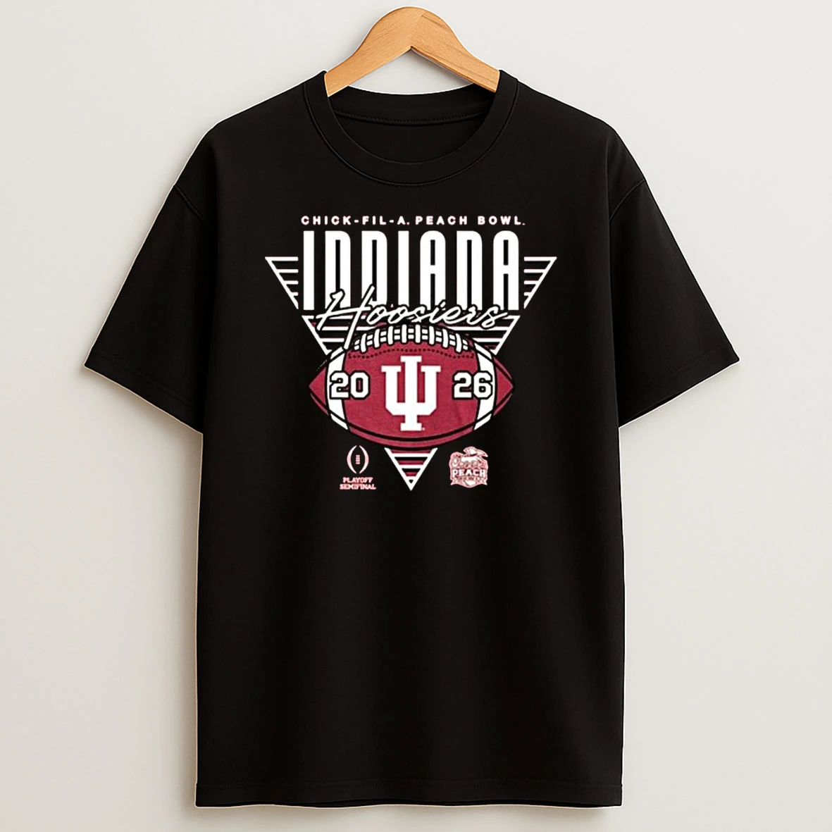 Indiana Hoosiers 2026 Chick Fil A Peach Bowl Logo Shirts