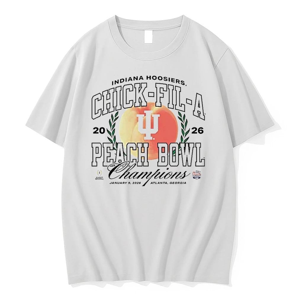 Indiana Hoosiers 2026 Chick Fil A Peach Bowl Champs Shirts