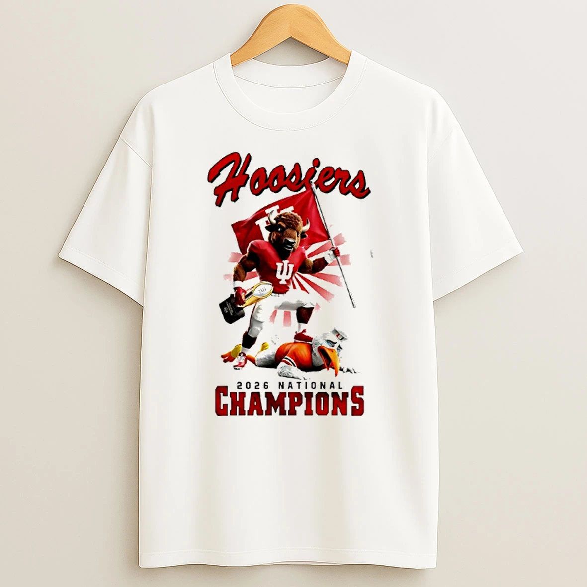 Indiana Hoosiers 2026 National Champions Mascot Shirts