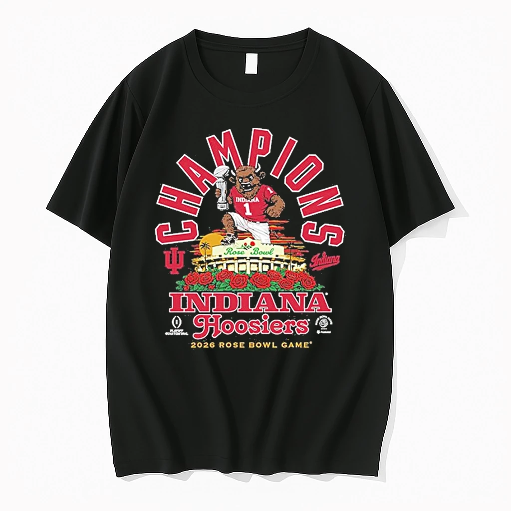 Indiana Hoosiers 2026 Rose Bowl Champions Bison Stadium Shirts