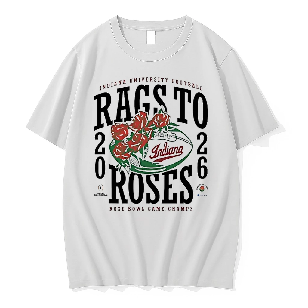 Indiana Hoosiers 2026 Rose Bowl Champions Rags To Roses Shirts