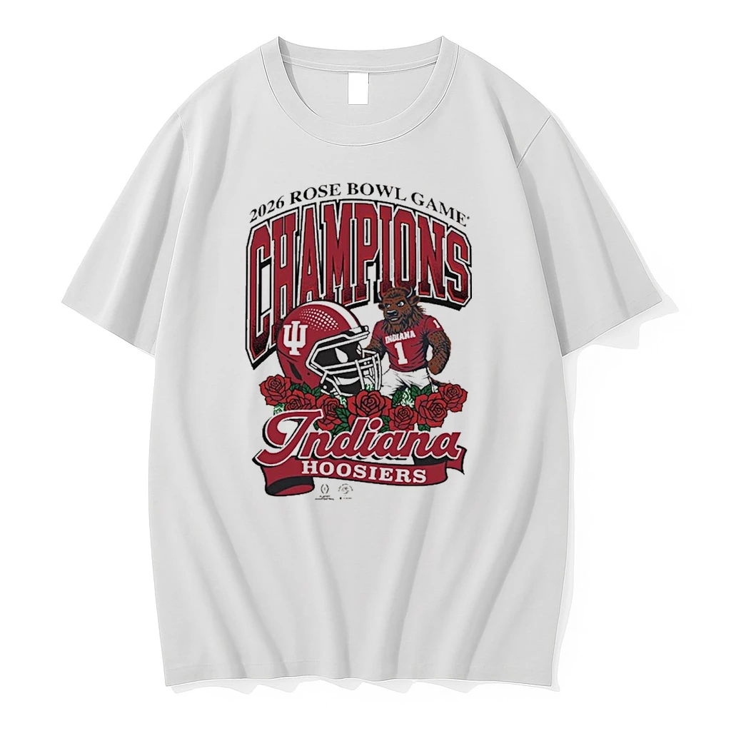 Indiana Hoosiers 2026 Rose Bowl Game Champions Bison Shirts