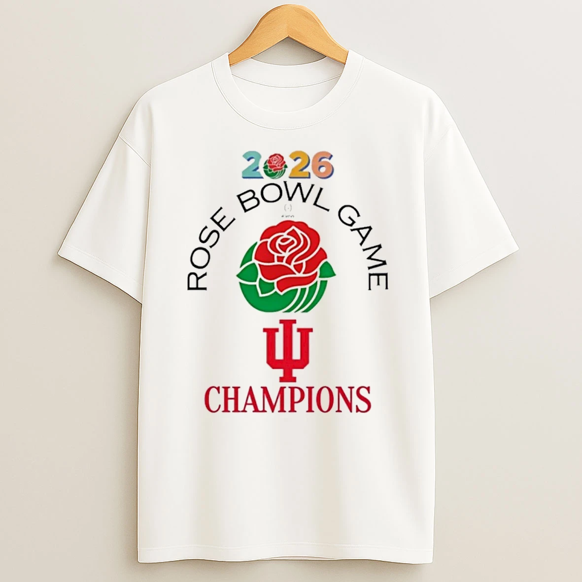 Indiana Hoosiers 2026 Rose Bowl Game Champions Logos Shirts
