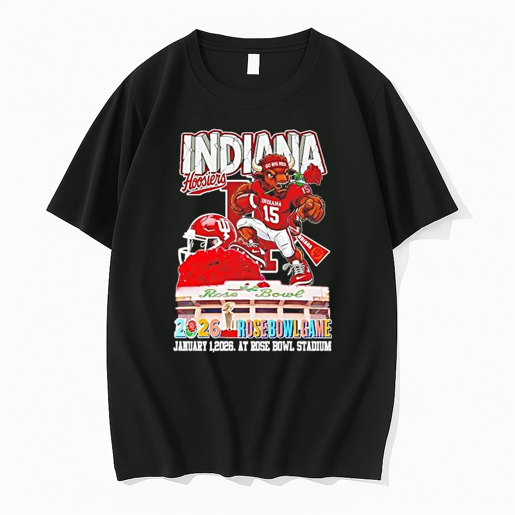 Indiana Hoosiers 2026 Rose Bowl Game Mascot Stadium Shirts