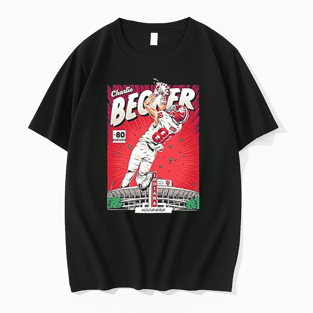 Indiana Hoosiers Basketball 80 Charlie Becker Comic Shirts