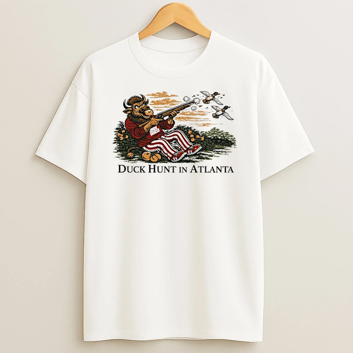 Indiana Hoosiers Bison Duck Hunt In Atlanta Shirts