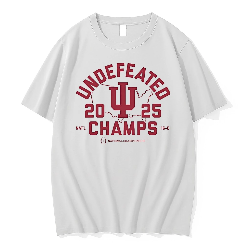 Indiana Hoosiers Cfp 2025 National Champions Undefeated Shirts