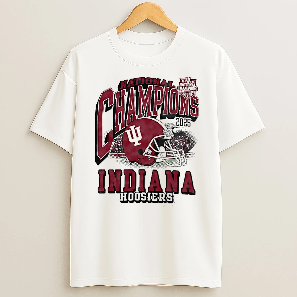 Indiana Hoosiers Champion Cfp 2025 National Champions Helmet Shirts