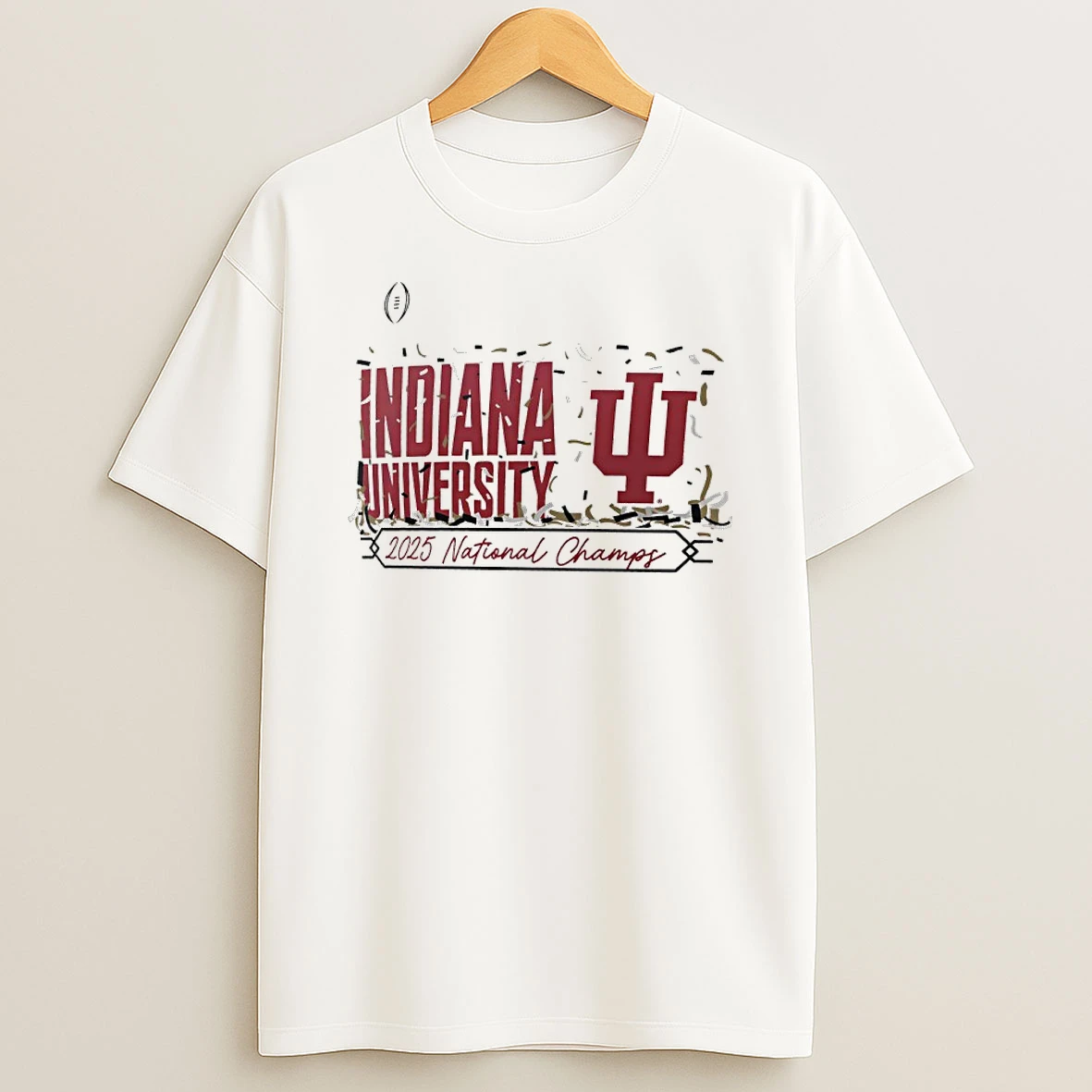 Indiana Hoosiers College Football Playoff 2025 National Champions Confetti Shirts