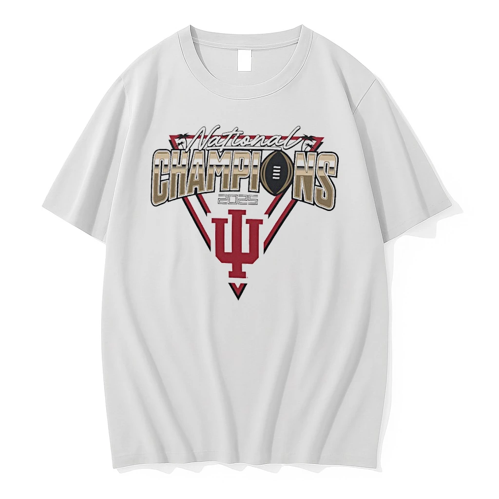 Indiana Hoosiers College Football Playoff 2025 National Champions Precision Pass Shirts