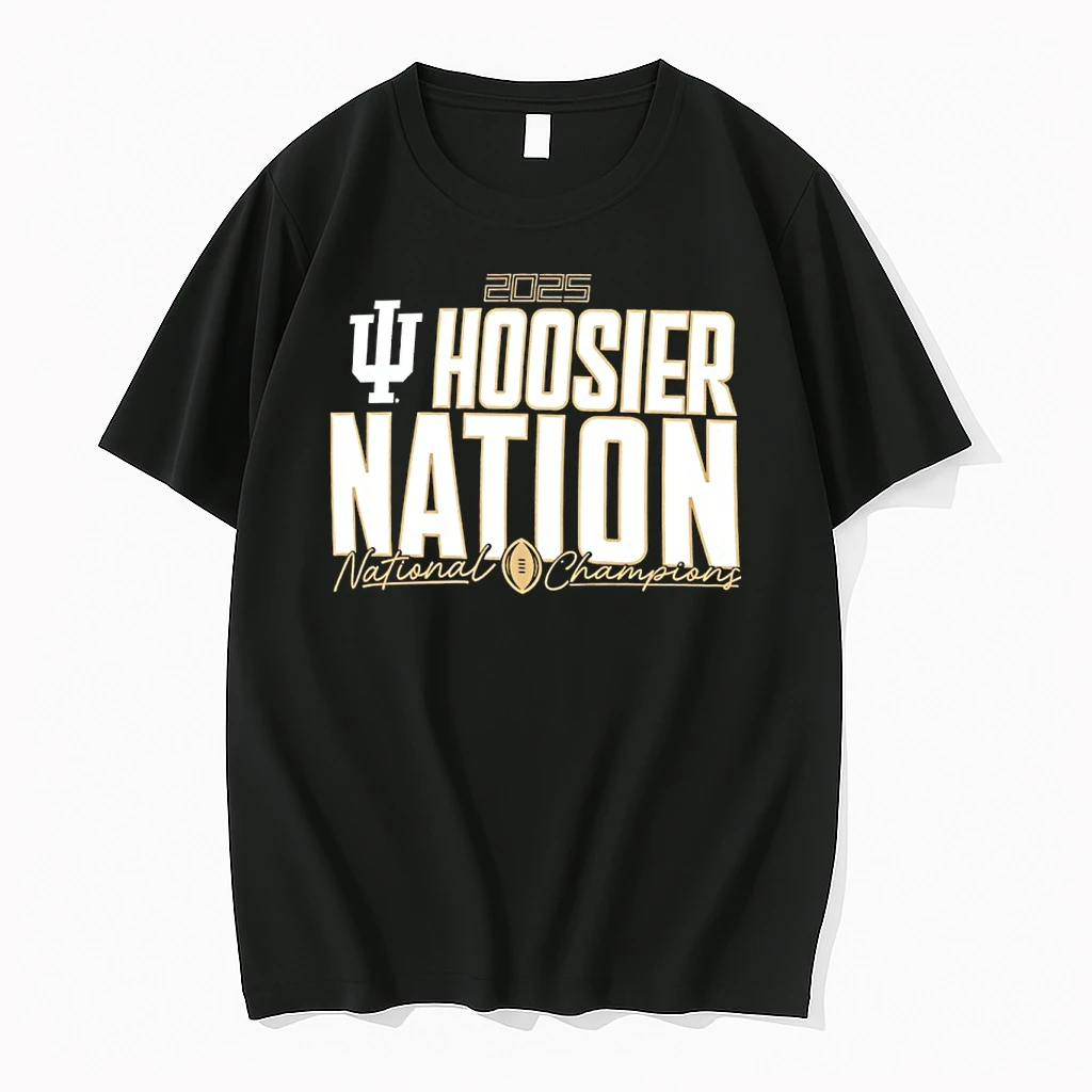 Indiana Hoosiers College Football Playoff 2025 National Champions Run Stopper Shirts