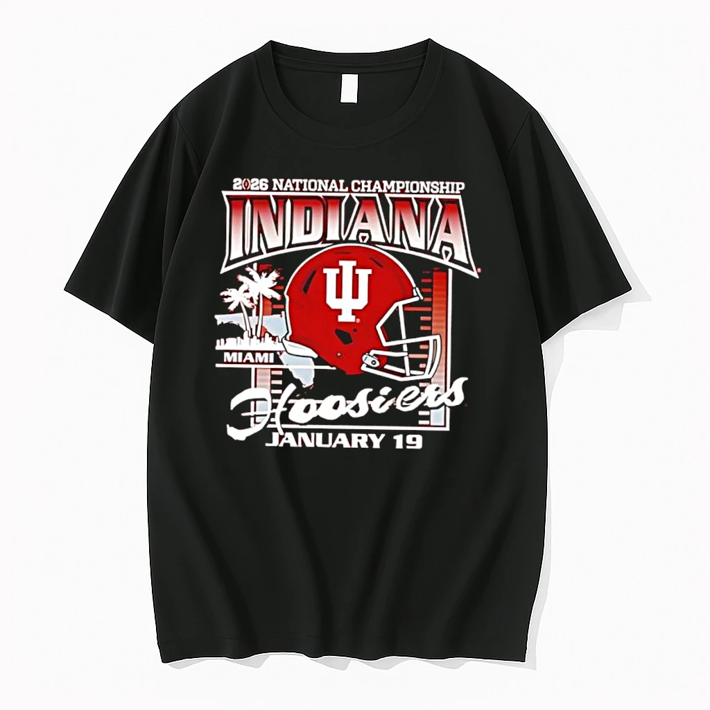 Indiana Hoosiers Crimson 2025 Cfp National Championship Game Shirts