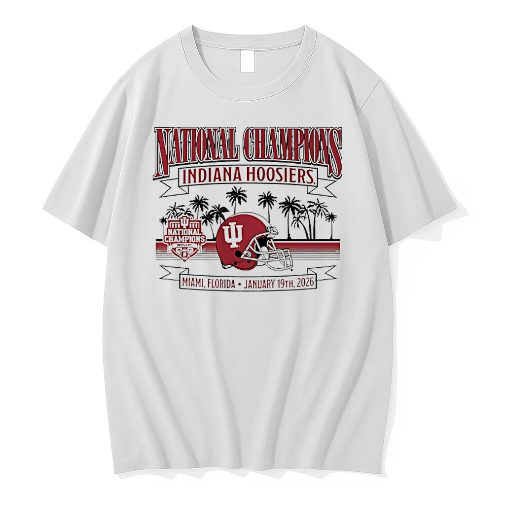 Indiana Hoosiers Football 2025 Cfp National Champions Helmet Shirts