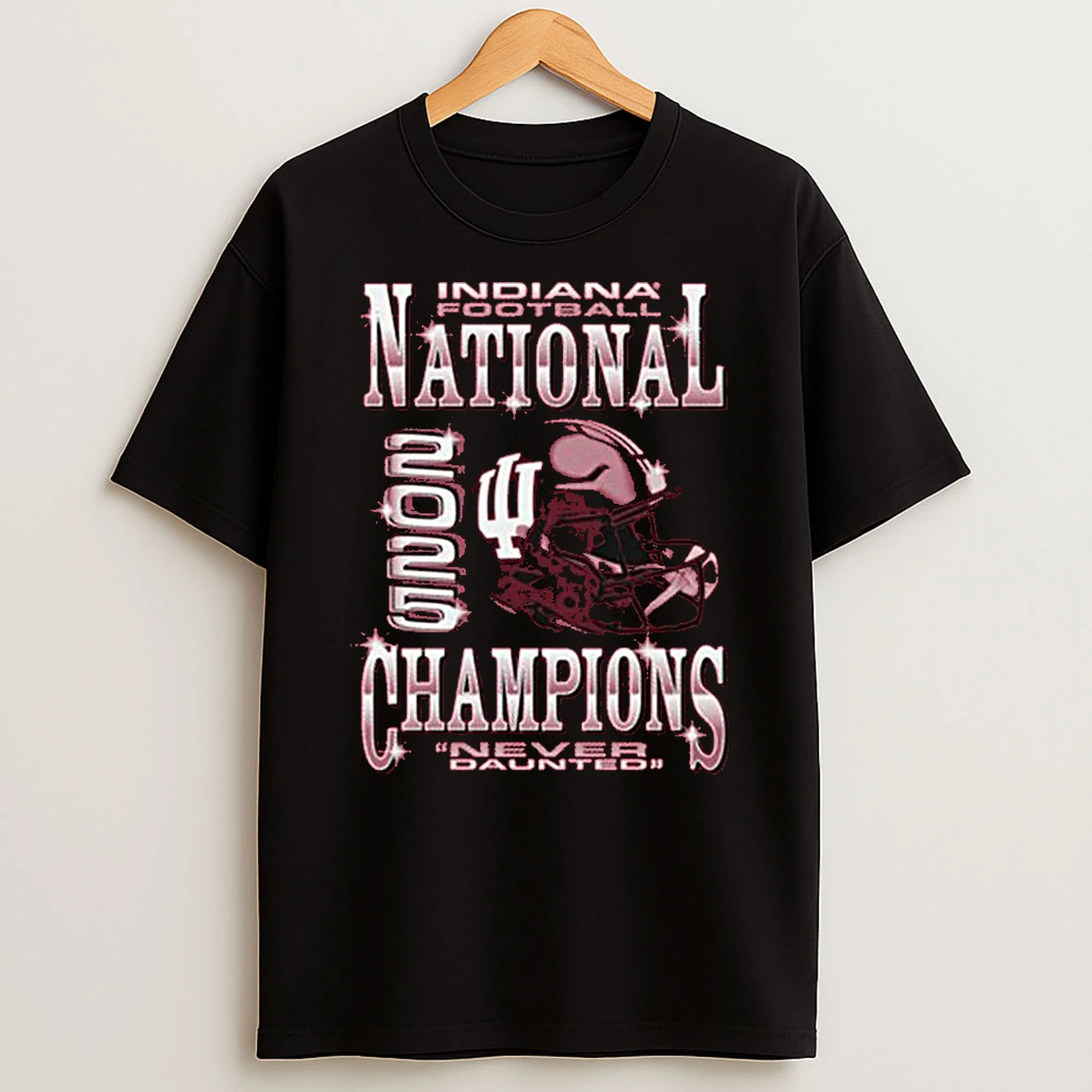 Indiana Hoosiers Football Cfp National Champions 2026 Never Daunted Bling Shirts