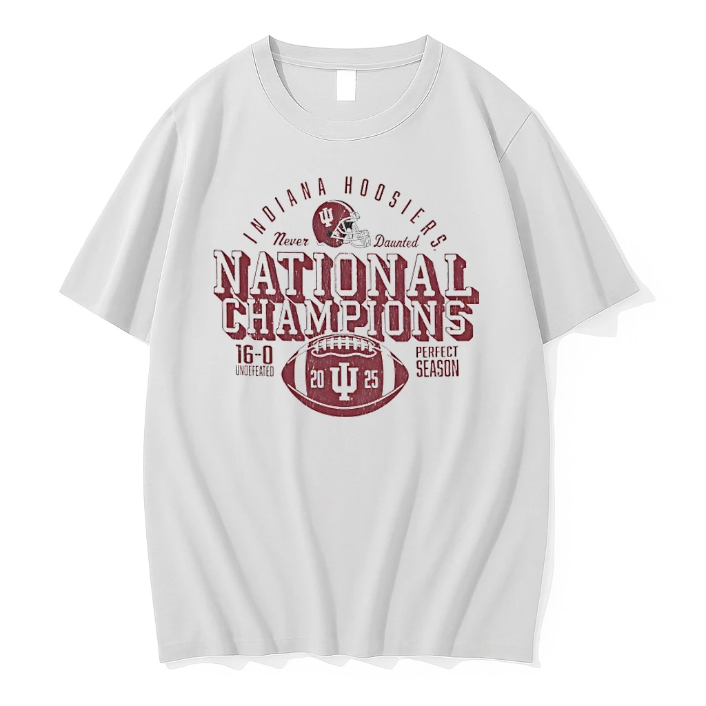Indiana Hoosiers Never Daunted Cfp 2025 National Champions Shirts